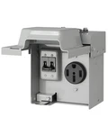 Suraielec 50 Amp Rv Power Outlet Box With Breaker, Enclosed Lockable Electric. Fixed Price $65.19.