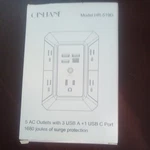 Qinlianf Wall Charger Surge Protector 5 Outlet Extender 4 Usb Ports White. Fixed Price $9.00.