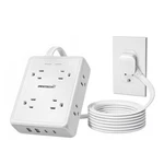 Surge Protector Flat Extension Cord Power Strip 6FT, 8 Outlets With 4USB Port.... Fixed Price $25.90.