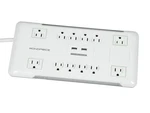 Monoprice 12 Outlet Power Surge Protector W/ Built-in Usb Charger Ports. Fixed Price $60.00.