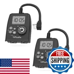 Tiffcofio New Digital Outdoor Timer Outlet, Dial Programmable Method, Li. Fixed Price $40.99.