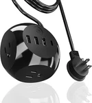 Ceptics Power Strip Cube Compact Size, 21W 3 And Usb-c (black). Fixed Price $14.99.