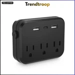 Transton 6-IN-1 Portable Power Strip Surge Protector Usb-c Ports. Fixed Price $13.99.