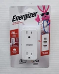Energizer 2-OUTLET Pd Wall Tap 3X Faster 20 Watt 2X Ac Power Outlets. Fixed Price $20.96.