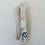 Ntonpower Surge Protector Strip With Usb 15 Ft Flat Cord White. Fixed Price $13.99.
