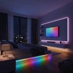 Bgric Smart Strip Lights 16.4FT App-controlled Color Changing Fun. Fixed Price $17.72.