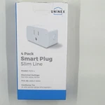 Uninex Smart Plug Slim 4 Pack Wifi Outlet 15A Alexa Google Home Compatible New. Fixed Price $18.99.