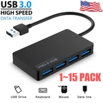 4 Port Usb 3.0 Hub Cable Power Adapter Splitter Multiple Extender For Laptop Lot. Fixed Price $51.79.