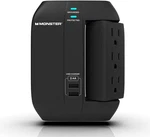 Monster Power 0002-1943 Wall Tap Surge 6 Usb-c Black (00021943). Fixed Price $42.31.