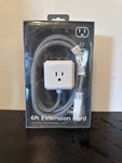 Vivitar 6 Ft Extension Cord Power OUTLETS+2 Usb #VIV40023-BLWT New. Fixed Price $13.99.