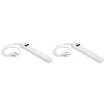 Amazonbasics 6-OUTLET Surge Protector Power Strip 2-PACK 200 Joule White. Fixed Price $19.99.