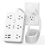 Terhavn Surge Protector Power Strip 15FT Flat Extension Cord 10 Ac Outlets Usb. Fixed Price $31.95.