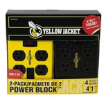 Southwire Yellow Jacket 2X4 Outlet Power Block Ports Surge Extension Cord. Fixed Price $19.50.