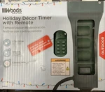 Woods 59850 Holiday Decor Timer Yard Stake & Remote 10FT, 6 Grounded Outlets. Fixed Price $18.50.