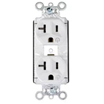 Pass & Seymour PT5362CDW Dual-controlled Plugtail Receptacle, 20A, 5-20R, White. Fixed Price $11.19.