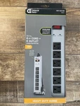 Commercial Electric Metal Surge Protector 8 Ft Cord 6 Outlet 700 Joule Gray. Fixed Price $22.99.