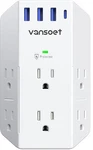 Outlet Extender, Vansoet 6 Splitter With 4 Usb PORTS(1 C Pd 20W), .... Fixed Price $39.02.