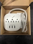 Transton Power Strip 3 Outlets Usb Switch Control 5FT Cord Compact White. Fixed Price $11.11.