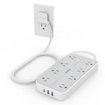 Tessan Power Strip Surge Protector, Flat Plug Extension Cord With 8 Gray. Fixed Price $39.53.