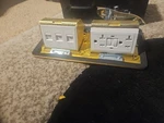 Kyhshj Dual Pop-up Floor Electrical Outlet Box Kit 20 Amp Stainless Steel.... Fixed Price $52.50.