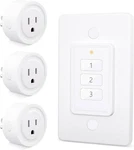 656FT Wireless Wall-switch: Control Outlet 3 Pack 1REMOTE For Plugs. Fixed Price $27.69.