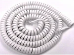 5-PACK Lot Bright White 25FT Long Handset Phone Cord 4P4C Curly Coil Landline. Fixed Price $23.99.