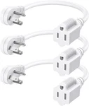 Dewenwils 1FT Extension Cord Indoor, 14 Gauge Short Flat Plug White. Fixed Price $18.29.