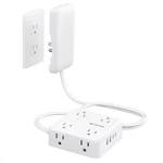 Trond Power Strip With Outlet Cover - Short Flat Extension Cord 3FT 8 Ac.... Fixed Price $32.80.