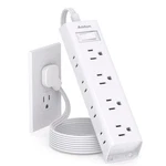 Flat Plug Power Strip, Ultra Thin Extension Cord - Addtam 12 5 Ft, White. Fixed Price $15.84.
