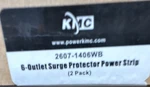 Kmc 2607-1406WB 6-OUTLET Surge Protector Power Strip Pack. Fixed Price $21.59.