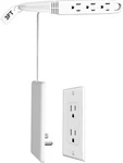 3FT Ultra Flat Plug Extension Cord Power Strip With Multi Outlets, Patented Deta. Fixed Price $14.13.