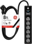 Surge Protector Power Strip, 8 Ft Extension Cord, 6 Outlet Extender, 1300 Jou. Fixed Price $36.22.
