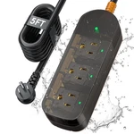 Power Strip Weatherproof, Transparent Surge Protector With 3 Wide Outlets, 18.... Fixed Price $32.80.