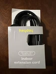 Heyday 6' Indoor Extension Cord With Usbs Black (1 Outlet, Usb-a, 2 Usb-c). Fixed Price $10.49.