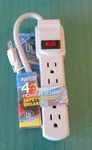 4 Outlet Power Strip / Safety Circuit Breaker Powtech PT-7800 New Other. Fixed Price $9.99.