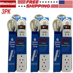 New 3FT 6 Outlet Safety Surge Protector Plug Ac Wall Power Strip Extension. Fixed Price $18.88.