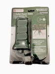 Utilitech 3-OUTLET Outdoor Power Strip With 12 Stake.hinge Covers Green 0130337. Fixed Price $14.00.