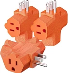 3-OUTLET Grounding Adapter, Kasonic Ul Listed Plug Extender, Heavy-duty. Fixed Price $19.99.