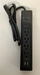 Dynex 4-OUTLET 2-USB 120V 4-INCH Cord Surge Protector Strip Black DX-SF125. Fixed Price $16.10.