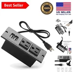 Recessed Desktop Power Strip: 2 Outlets And Usb Ports Space-saving Design. Fixed Price $22.36.