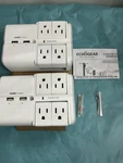 Echogear Usb Wall Charger Surge Protector With 4 Pivoting Ac Outlets &2. Fixed Price $59.99.