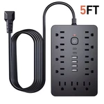 17-IN-1 Surge Protector Power Strip With 11AC Outlets, 4USB & 2 Type-c Ports. Fixed Price $18.99.