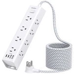 Surge Protector Power Strip 15 Ft Extension Cord 12 Outlet 4 Usb White Widely. Fixed Price $51.99.
