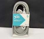 360 Electrical Habitat Classic Premium Extension Cord 8FT Outlets - Tungsten. Fixed Price $21.98.