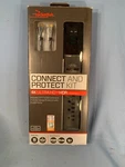 Rocketfish 7-OUTLET/2-USB Surge Protector With 8' 4K Ultrahd, In-wall New. Fixed Price $19.00.