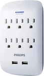Philips 6OUTLET Extender 2USB Surge Protector 900J 3PRONG White SPP6263WB/37 New. Fixed Price $15.99.