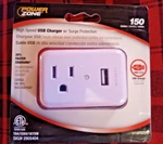 Power Zone High Speed Usb Charger W/ Surge Protection 2905404 - 15A/125V/1875W. Fixed Price $17.50.