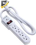 4 Outlet Small Surge Protector Power Strip 3FT Short With. Fixed Price $16.77.