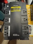 Cyberpower 8-OUTLET 650VA Pc Battery Back-up System Surge Protector- No. Fixed Price $20.00.