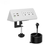 Edge Mount Power Strip W/usb-c, Desk Clamp, Surge Protector, 3 Ac, 4. Fixed Price $80.21.